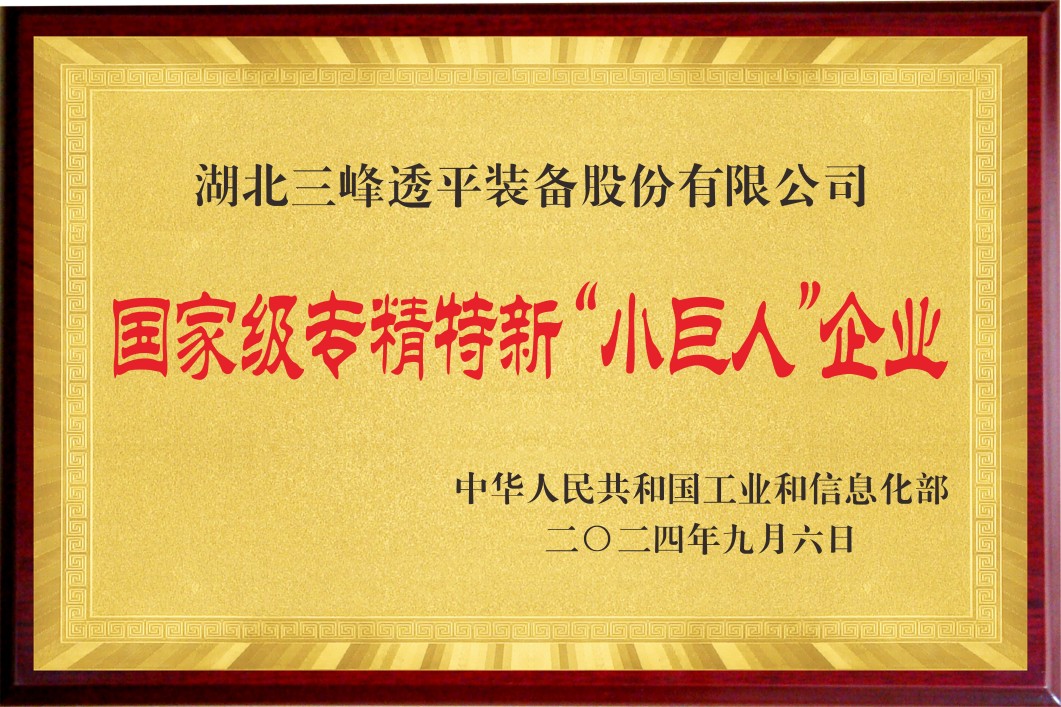 國家級專精特新“小巨人”